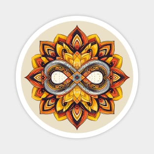 Mandala Orange Yellow 2 Magnet